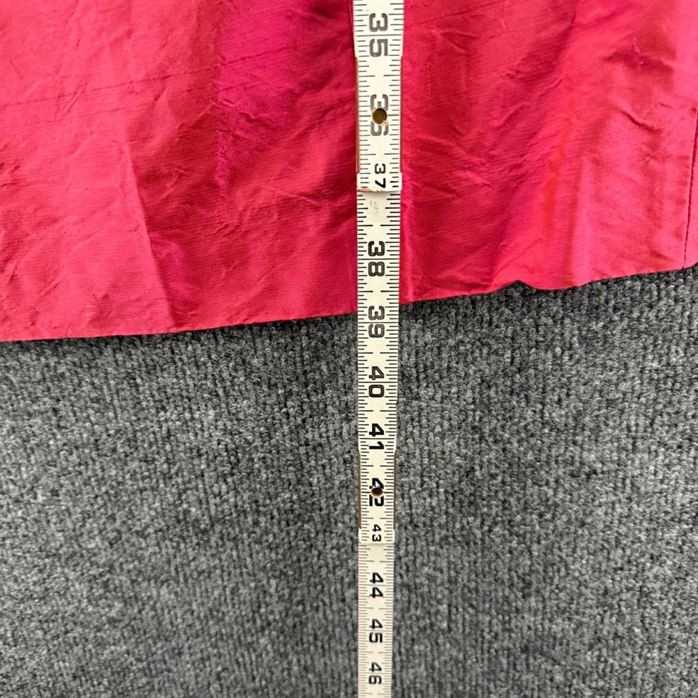 Ann Taylor 100% Silk Dress Size 2 Pink V-Neck Sleeveless Sheath Cocktail Elegant - Picture 9 of 9